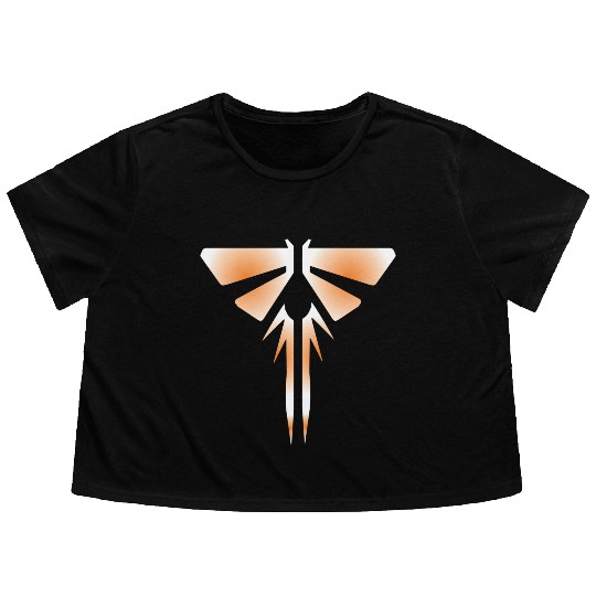 The Last of Us Fireflies Logo Graffiti Flowy Cropped Tees