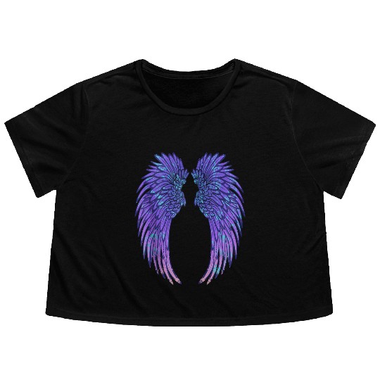 Angel Wings Eagle Wings Broken Wings Wild Wings On Flowy Cropped Tees