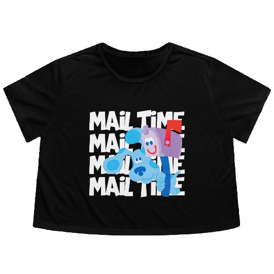 Mail Time With Blues Clues Flowy Cropped Tees