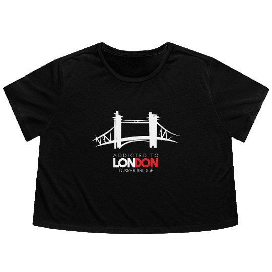 London Tower Bridge Flowy Cropped Tees