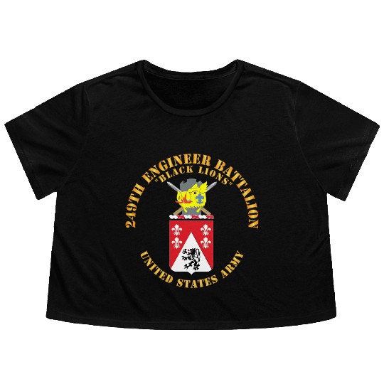 Army COA 249th Engineer Battalion Flowy Cropped Tees