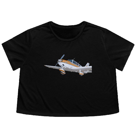 piper pa 28 cherokee Flowy Cropped Tees