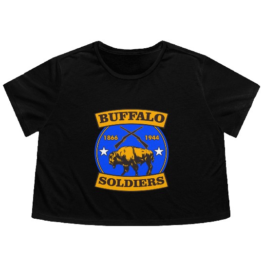 BUFFALO SOLDIERS Flowy Cropped Tees