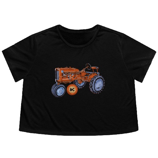 Allis Chalmers Tractor USA Flowy Cropped Tees