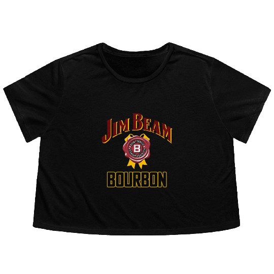 jim beam BOURBON Flowy Cropped Tees