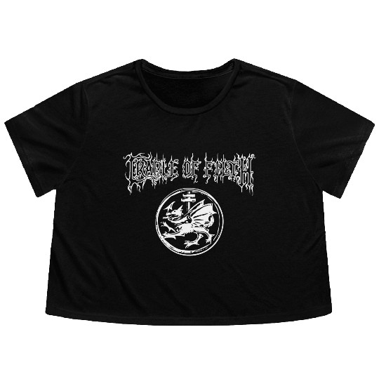 cradle of filth Flowy Cropped Tees