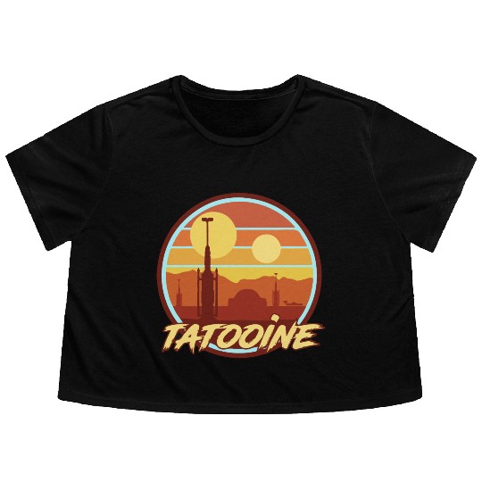 TATOOINE HOLIDAY Flowy Cropped Tees