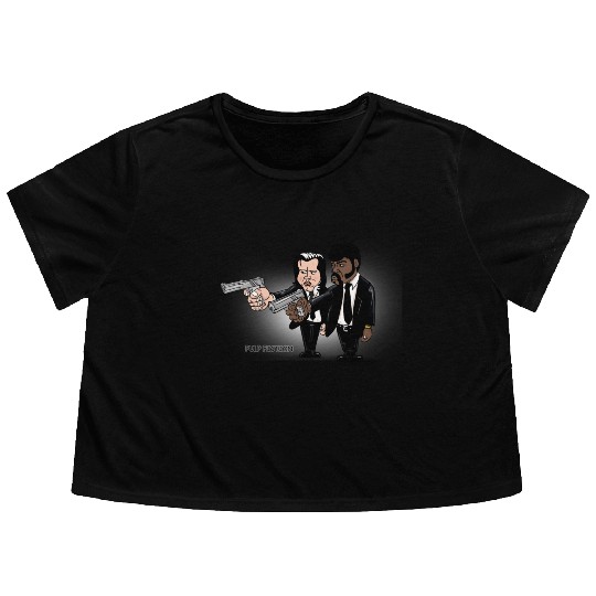 Pulp Fiction Flowy Cropped Tees
