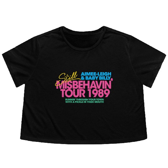 Righteous Gemstones Misbehavin Flowy Cropped Tees