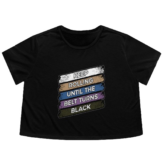 BJJ BLack Belt Flowy Cropped Tees