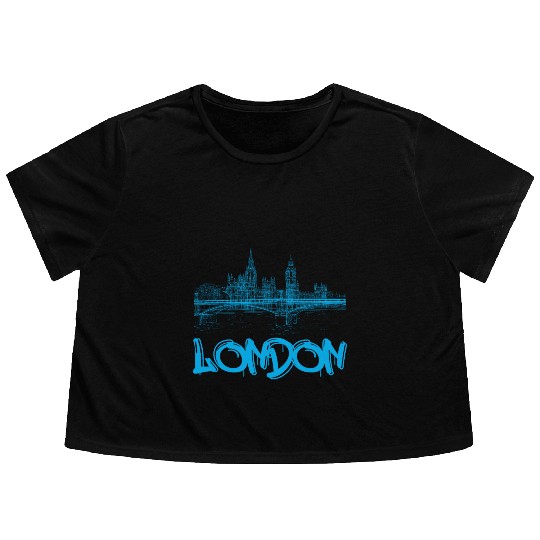 London Flowy Cropped Tees