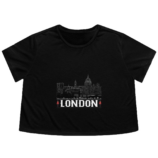 London Flowy Cropped Tees