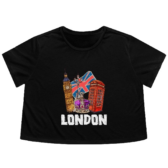 London Flowy Cropped Tees