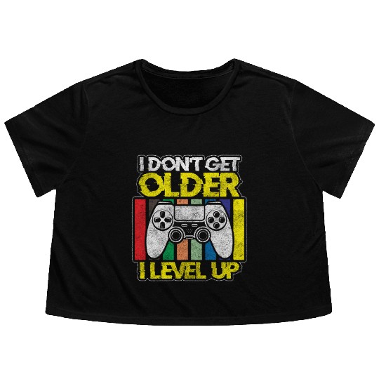 Gaming Video Game Game Flowy Cropped Tees