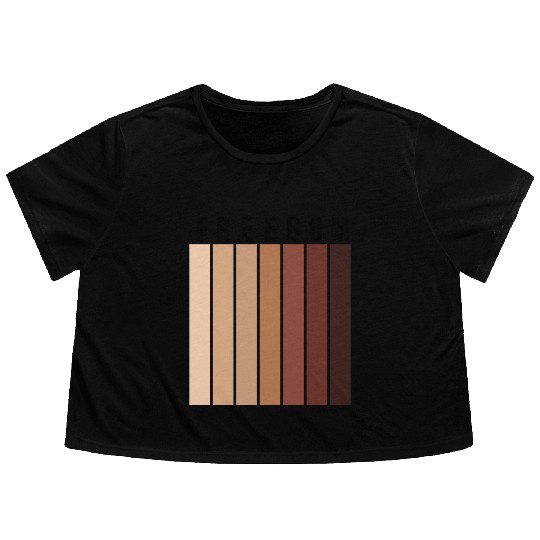 juneteenth-2022 freedom Flowy Cropped Tees