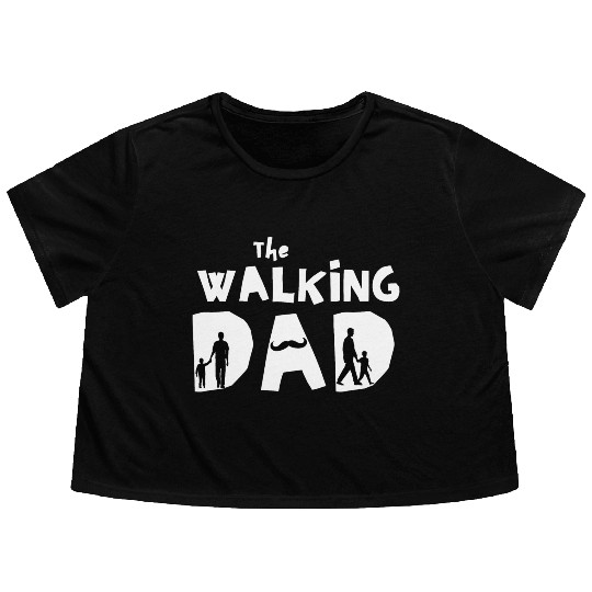 The walking dad - Special Gift For fathers Flowy Cropped Tees