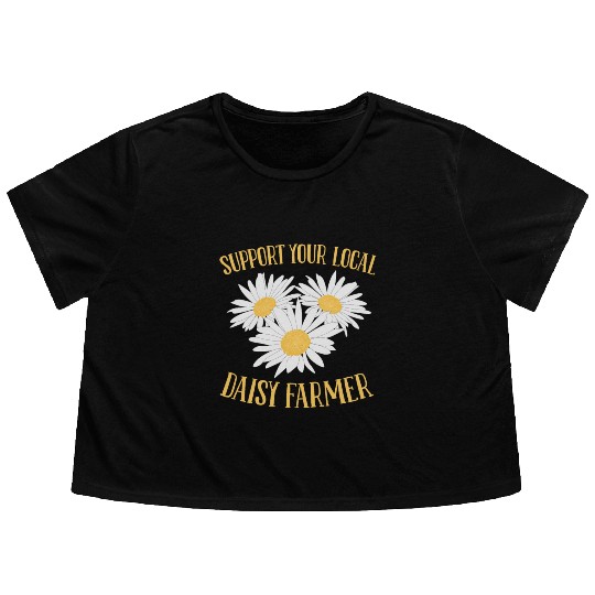 Daisy Garden Gardening Gardener Flowy Cropped Tees