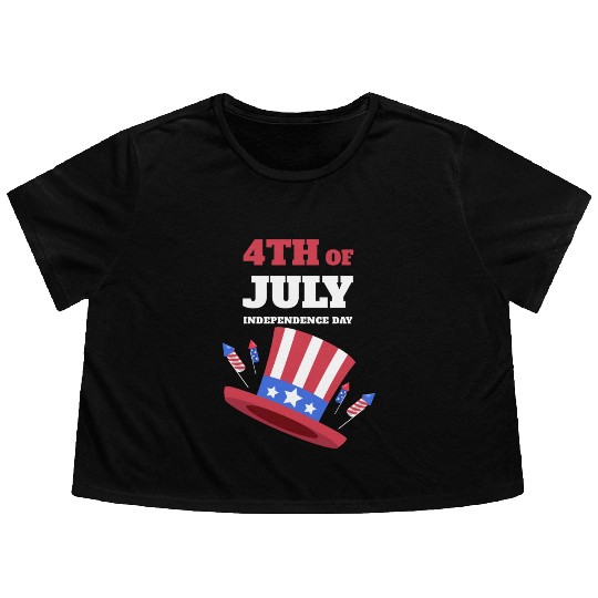 4th of July Flowy Cropped Tees