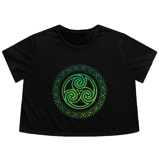 Celtic Knot Flowy Cropped Tees
