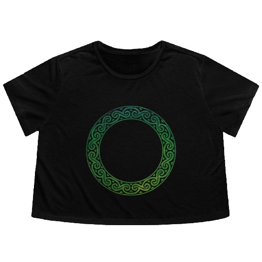 Celtic Knot Flowy Cropped Tees