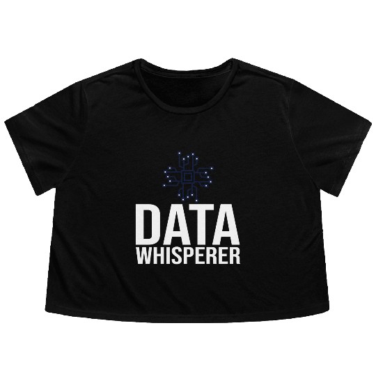 Data Scientist Analyst Statistic Beginner Science Flowy Cropped Tees