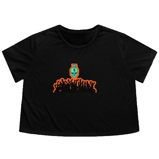 desire for money Flowy Cropped Tees