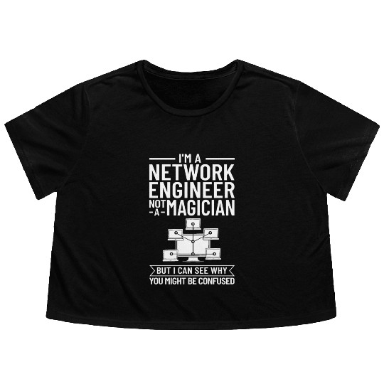 Network Engineer Director Computer Engineering Flowy Cropped Tees