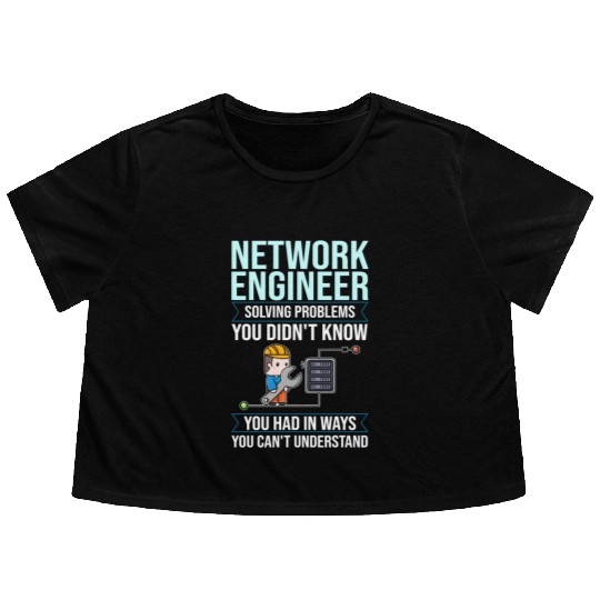 Network Engineer Director Computer Engineering Flowy Cropped Tees
