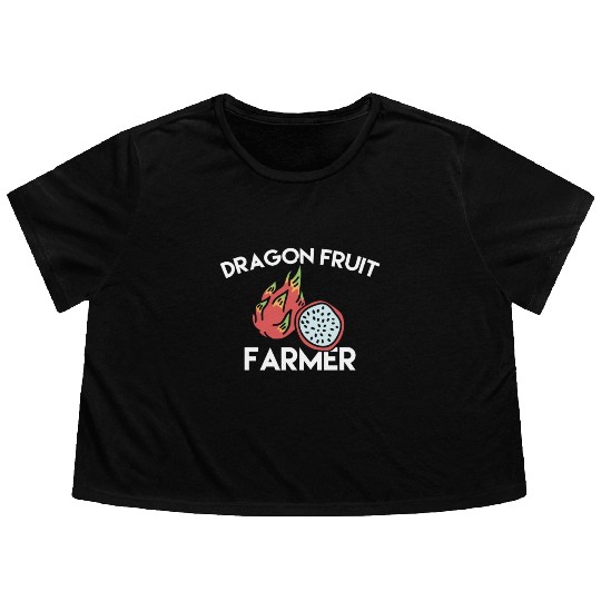 Dragon Fruit Farmer Flowy Cropped Tees
