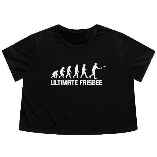 Ultimate Frisbee Evolution Disc Golf Flowy Cropped Tees