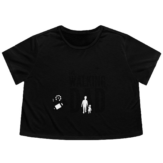 PAPA SAUR, Father's Day Flowy Cropped Tees