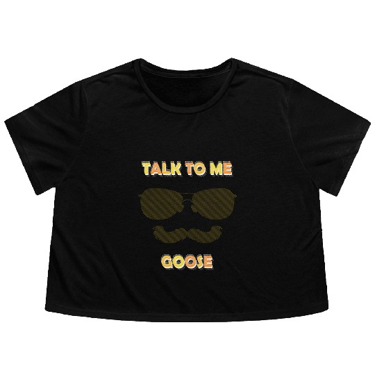 Talk To Me Goose Flowy Cropped Tees