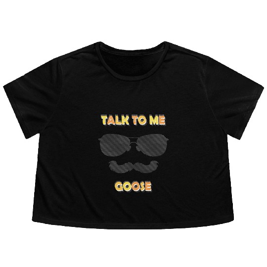 Talk To Me Goose Flowy Cropped Tees