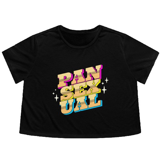Pansexual Freedom of Choice Flowy Cropped Tees