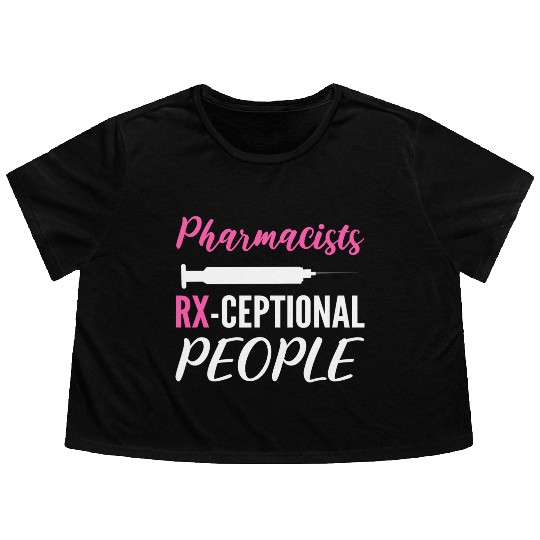 RX-ceptional People Outstanding Worker Gift Flowy Cropped Tees