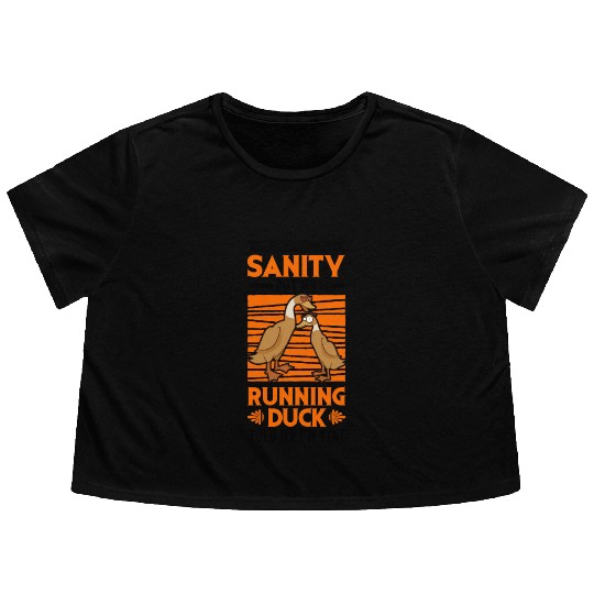 Running Duck Sanity Flowy Cropped Tees