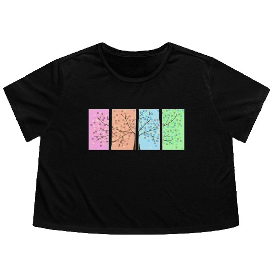 Four Seasons Flowy Cropped Tees