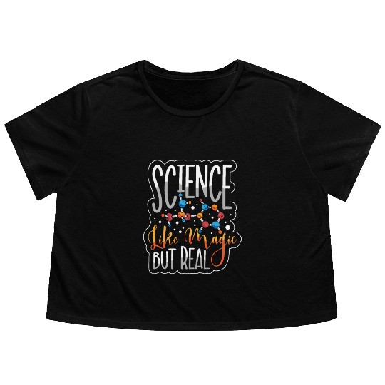 Chemistry Science Physics Research Nerd Humor Flowy Cropped Tees