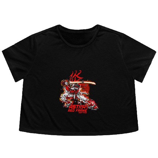 ASTRAY RED FRAME GUNDAM Flowy Cropped Tees