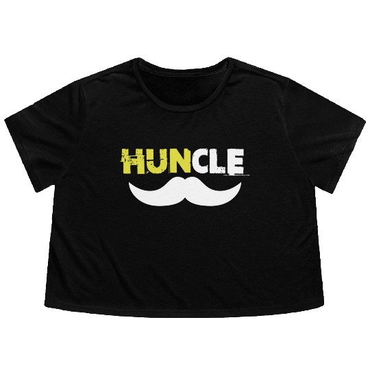 Huncle Eroded Yellow Flowy Cropped Tees