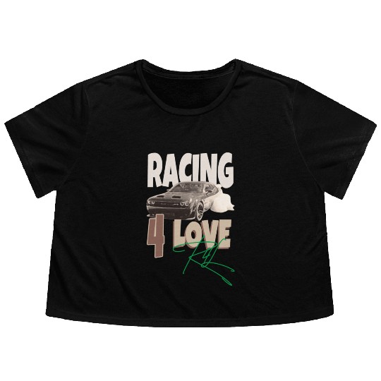 NASCAR Brown R4L Flowy Cropped Tees