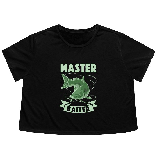 Master Baiter - Wels Catfish Hunter Flowy Cropped Tees