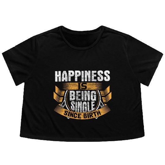 Single Party Gift Flowy Cropped Tees