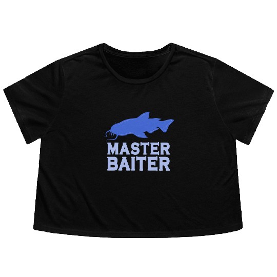 Master Baiter - Wels Catfish Hunter Flowy Cropped Tees