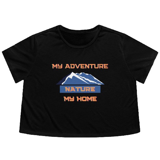 My Adventure Nature My Home Flowy Cropped Tees