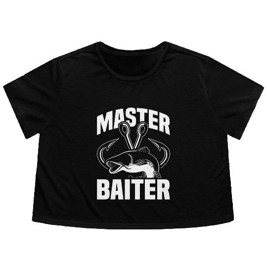 Master Baiter - Wels Catfish Hunter Flowy Cropped Tees