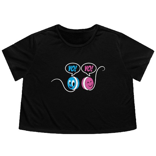 Yoyo Spanish Teacher Gift Yo Yo Flowy Cropped Tees