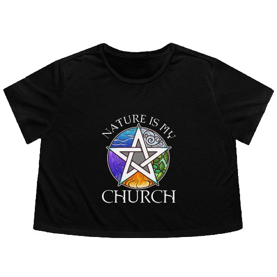 Nature Is My Church Flowy Cropped Tees