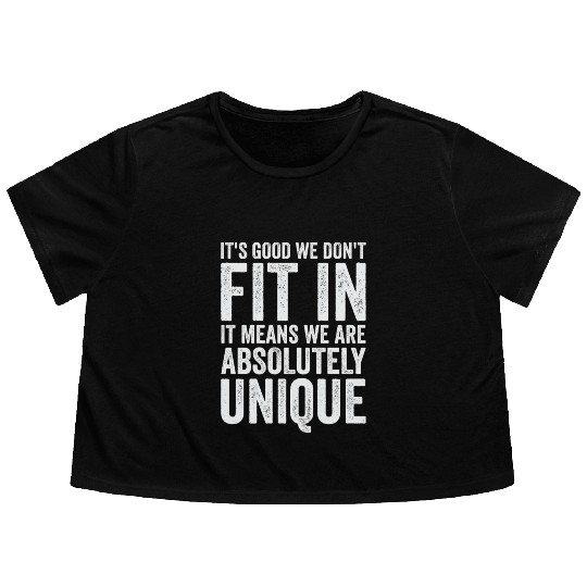 Positivity Misfits Poets Poetry Unique Uniqueness Flowy Cropped Tees