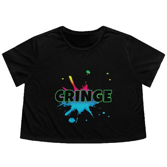 CRINGE Flowy Cropped Tees